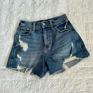 Hollister High Rise Vintage Stretch Jean Shorts